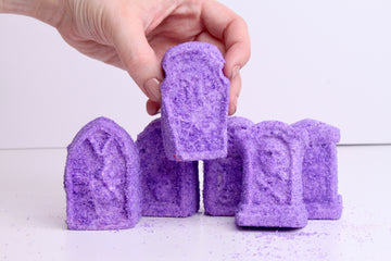 Ghoulish Grape Soda Gravestones