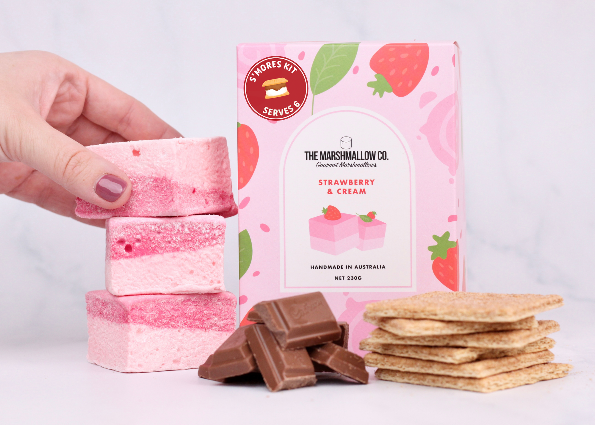 Strawberry & Cream S'mores Kit