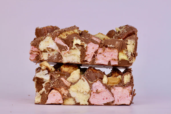 Strawberry Christmas Custard Rocky Road