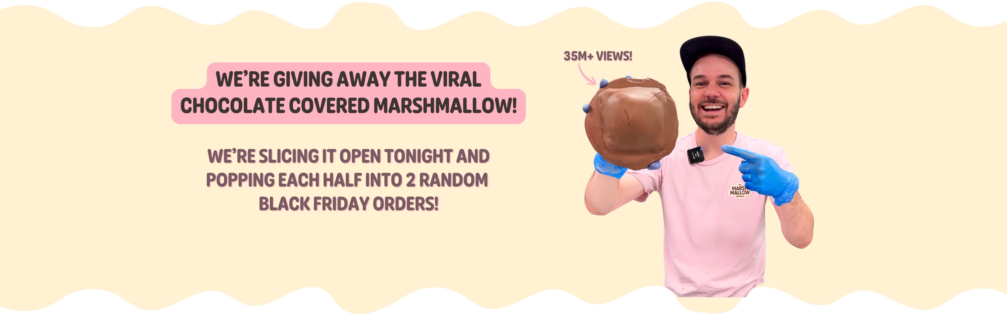 Viral Chocolate Covered Marshmallow Giveaway Banner