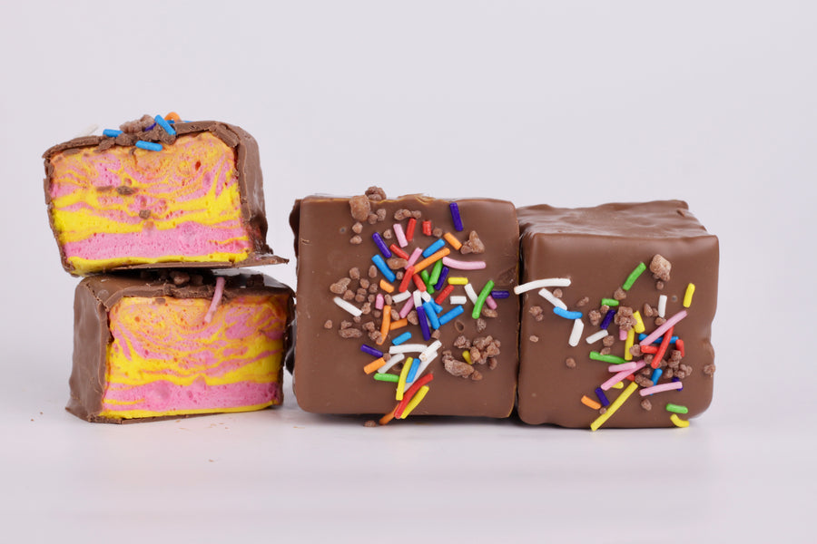 Choc Banana Chocolate Coated Marshmallows