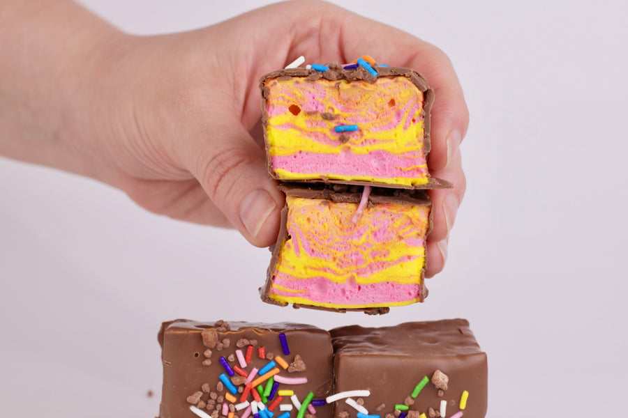 Choc Banana Chocolate Coated Marshmallows