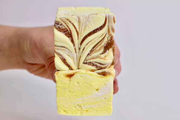 Pineapple Caramel Swirl Marshmallows