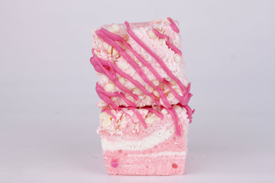 Strawberry White Choc Lamington Marshmallows - Staff Creation