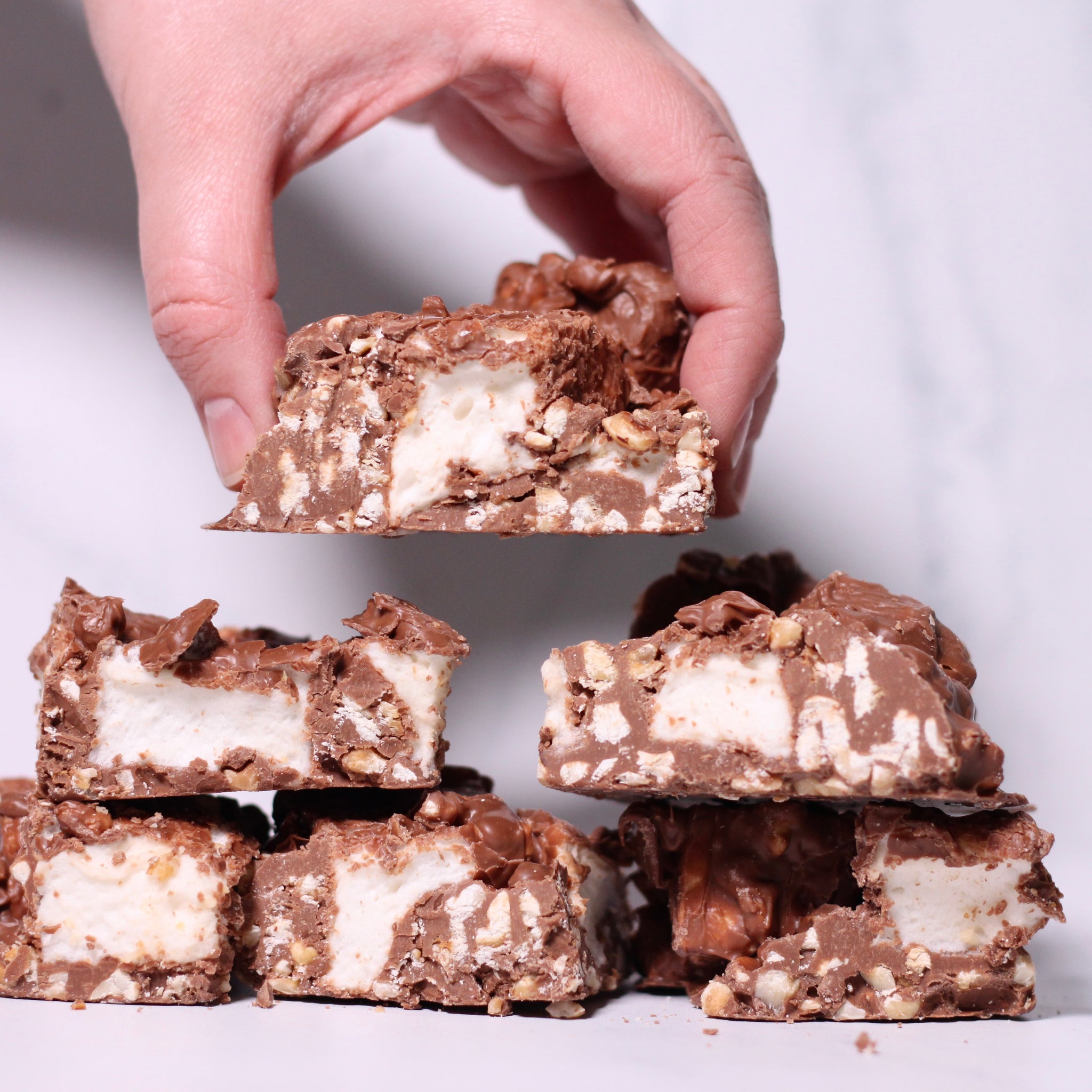 Hazelnut and Marshmallow Rocky Road