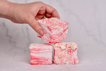 Candy Cane White Chocolate Marshmallows