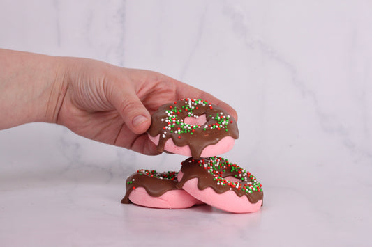 Choc Frosted Marshmallow Donuts