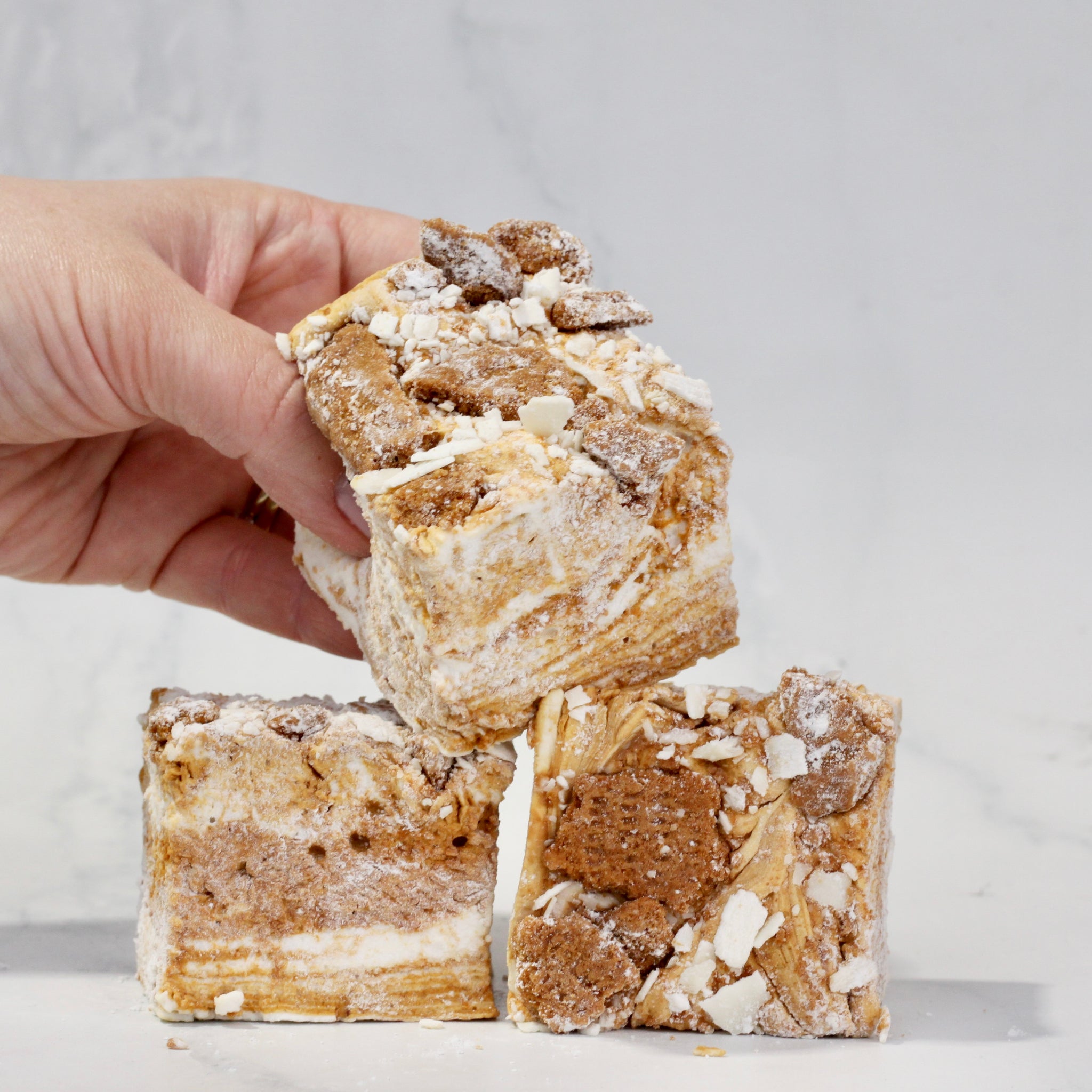 Biscoff & White Chocolate Marshmallows