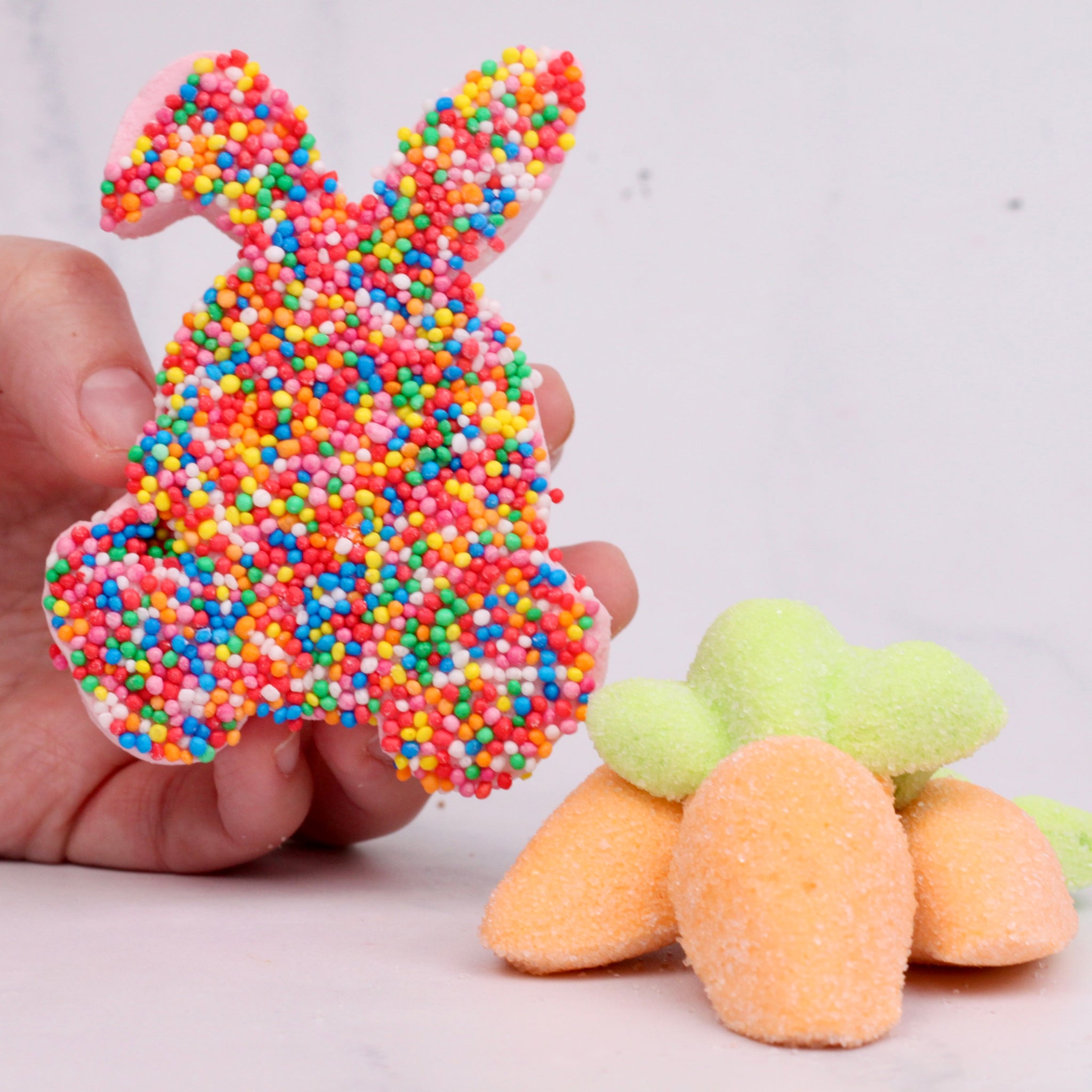 Sprinkle Easter Bunny Marshmallows (Dairy Free)