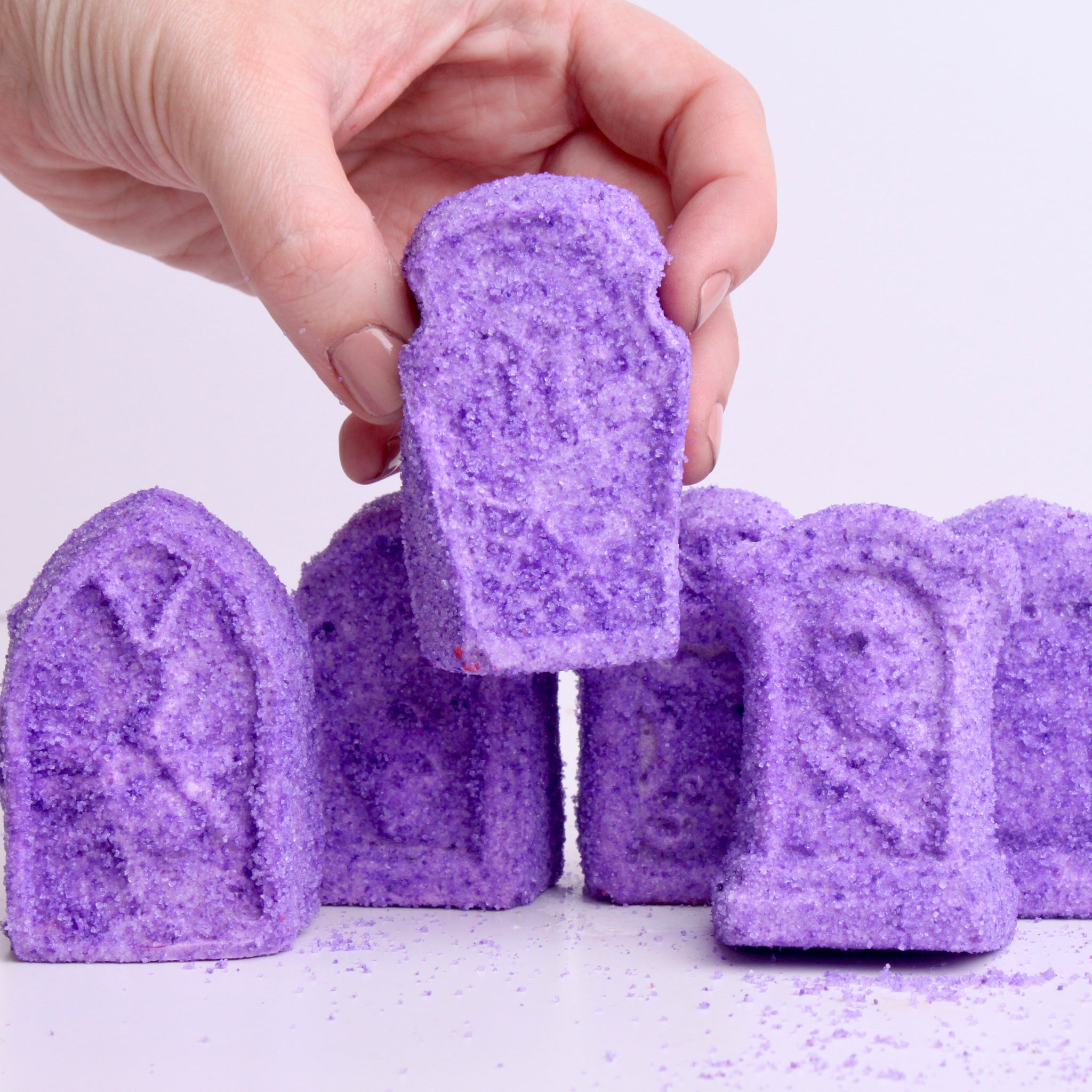 Ghoulish Grape Soda Gravestones