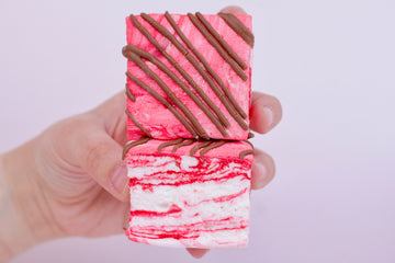 Choc Candy Cane Swirl Marshmallows