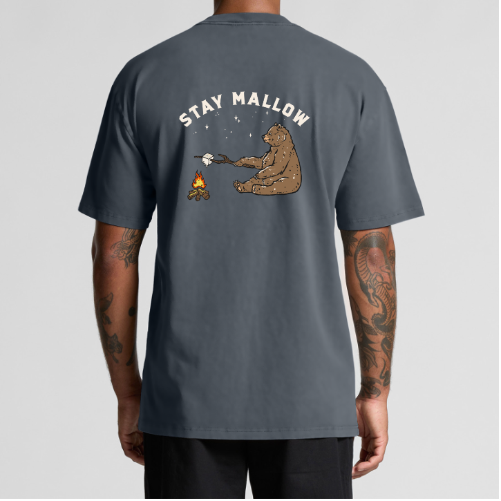 Stay Mallow Tee Faded Blue