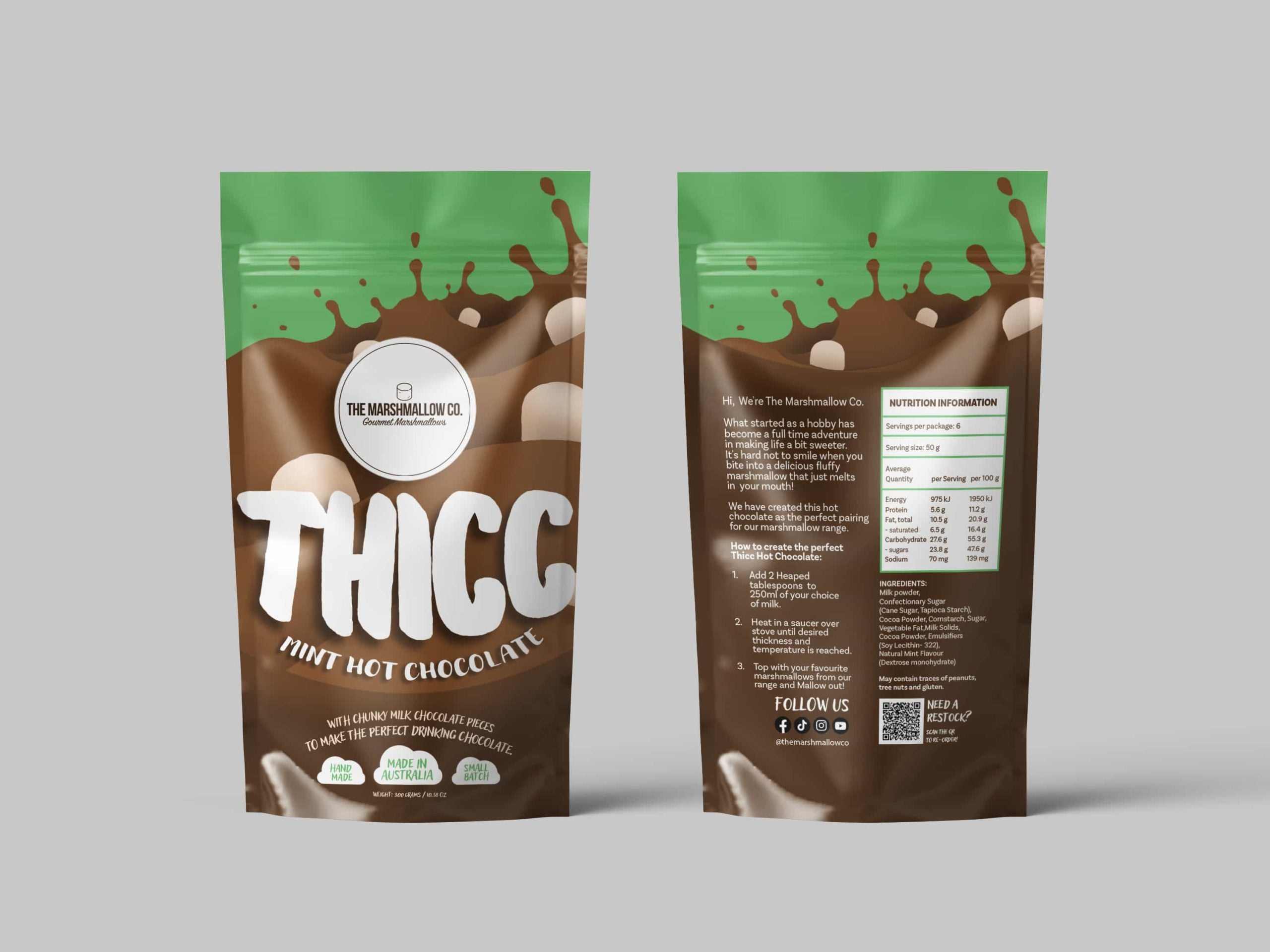 Mint Thicc Hot Chocolate